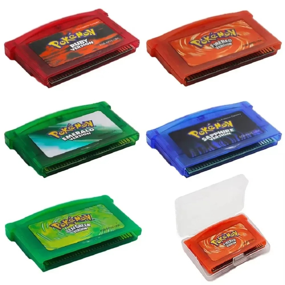 Retro Gaming Pokemon - Set Kartrid Game Pokemon GBA Premium