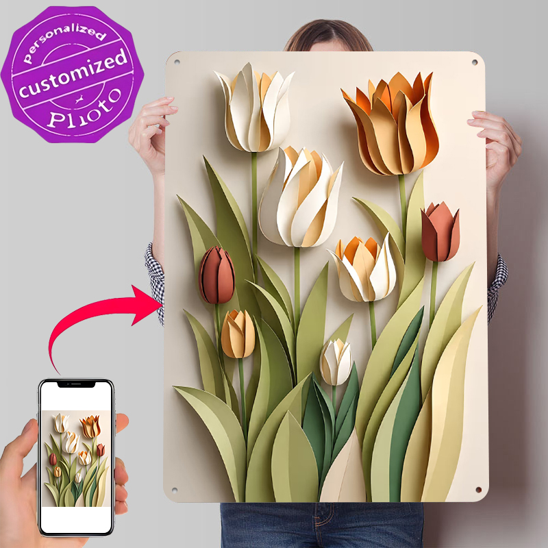 Retro Gaming Wallpaper - Poster Cetak Bunga Tulip dari Kertas,