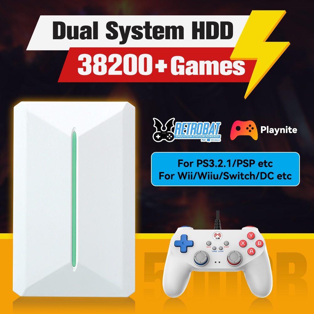 Retro Gaming Best Console - Sistem Retrobat & Playnite HDD konsol