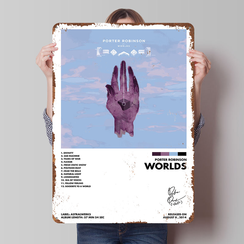 World Of Retro Gaming - Poster Logam Porter Robinson Worlds, Seni