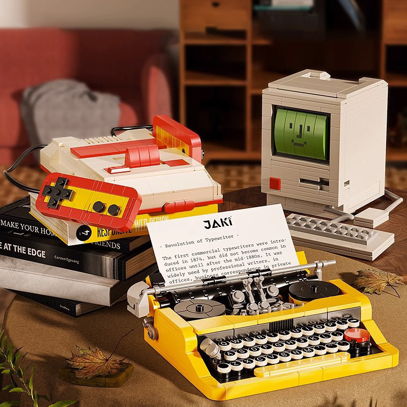 Retro Gaming Lego - Kreatif Retro Elektronik Mesin Tik Konsol