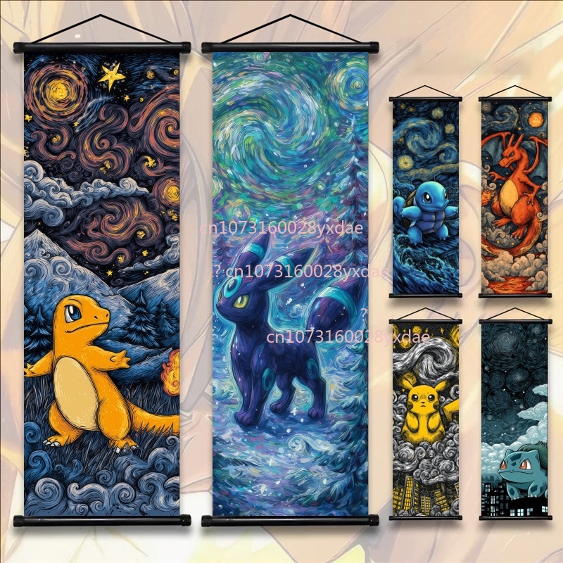 Retro Gaming Pokemon - Poster Pokemon Cetak, Karya Seni Dinding