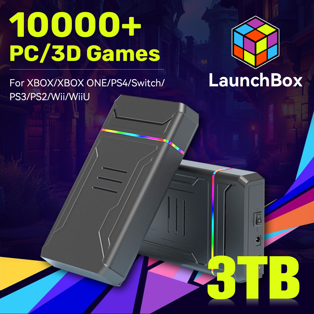 Retro Gaming Ps2 - JMachen konsol Video Game 3TB, HDD