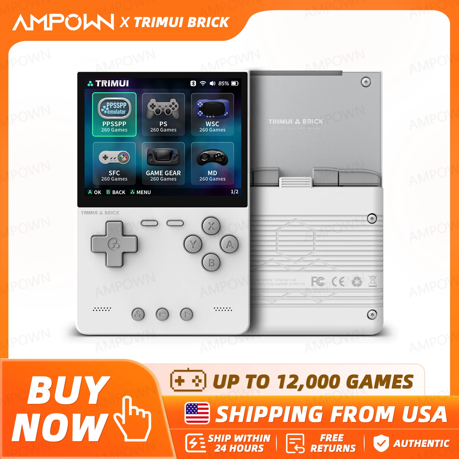 Retro Gaming Images - Konsol Game Genggam TRIMUI BRICK 3.2