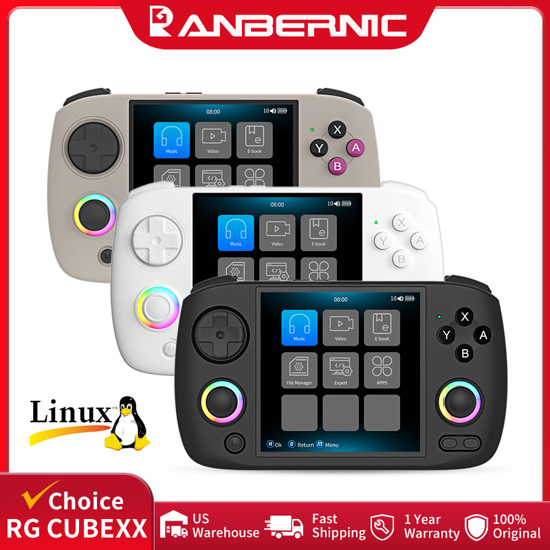 Retro Gaming Images - Konsol Game Genggam ANBERNIC RG CubeXX