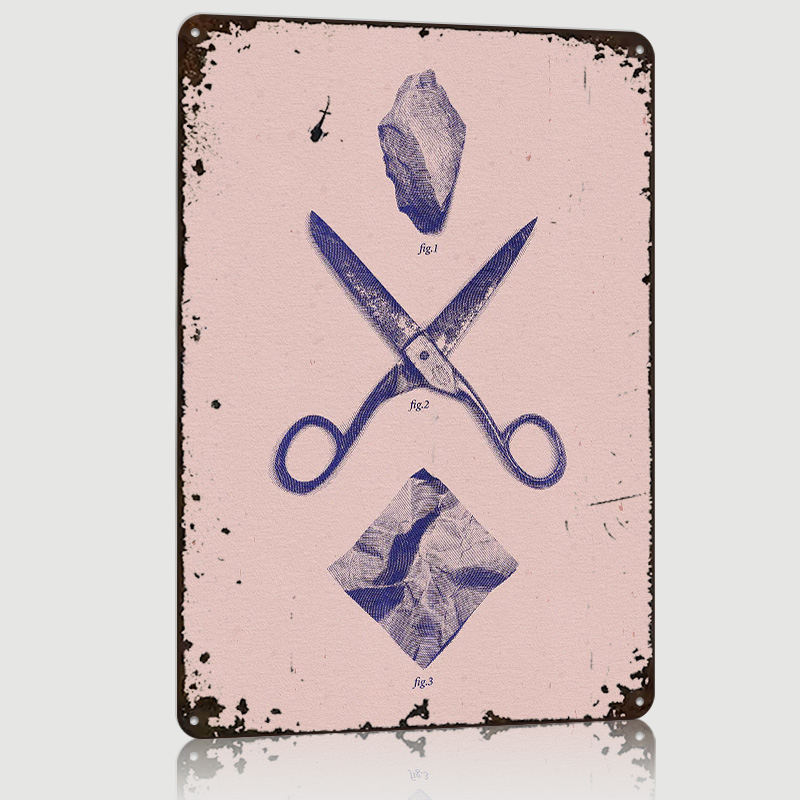 Poster ROCK SCISSORS PAPER, Pa - Retro Gaming Wallpaper ulasan dan harga