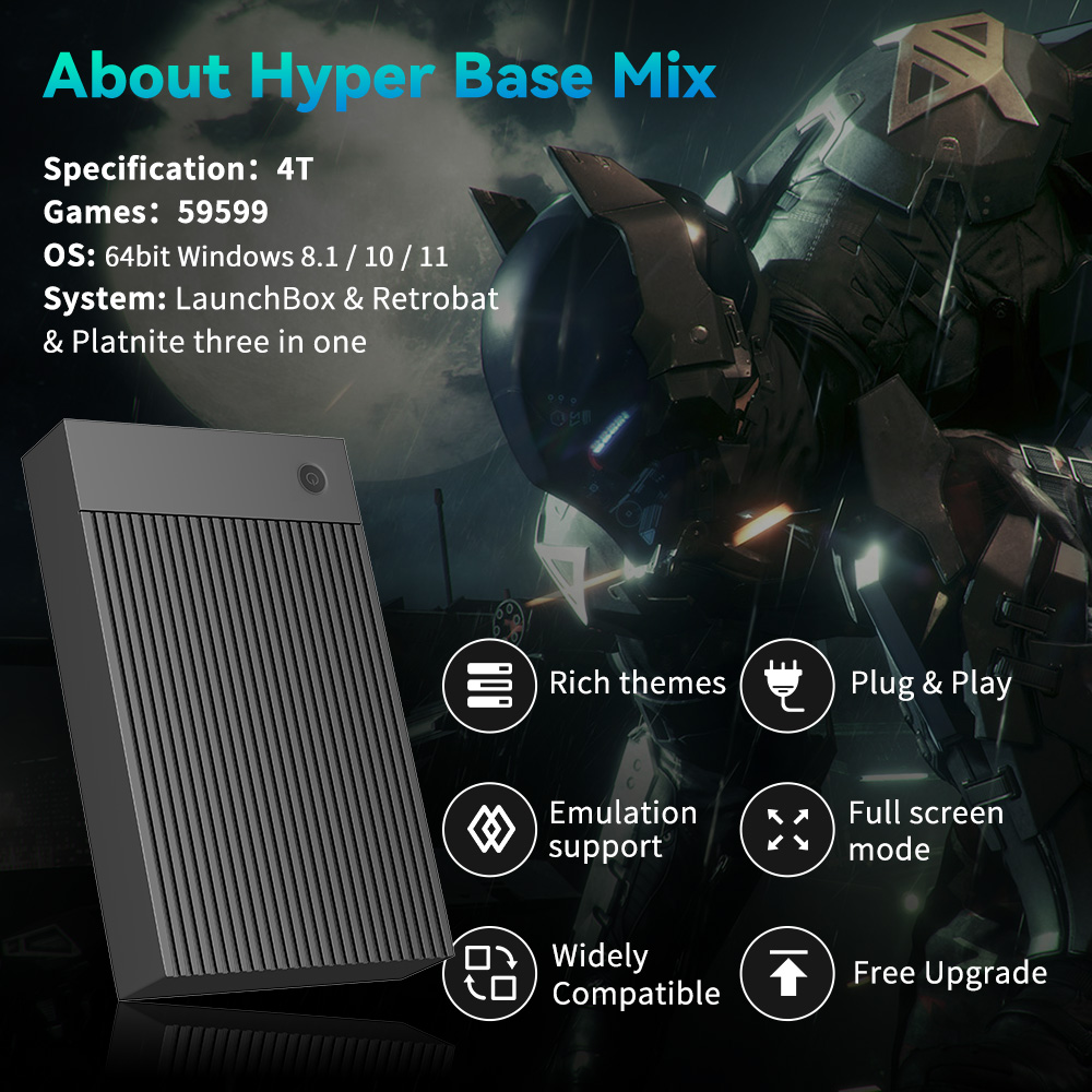 Hyper Base Mix 4TB Konsol Game - Retro Gaming Ps2 ulasan dan harga
