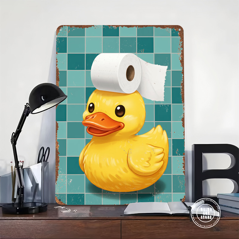 Poster Cetak Bebek dengan Topi - Retro Gaming Wallpaper ulasan dan harga