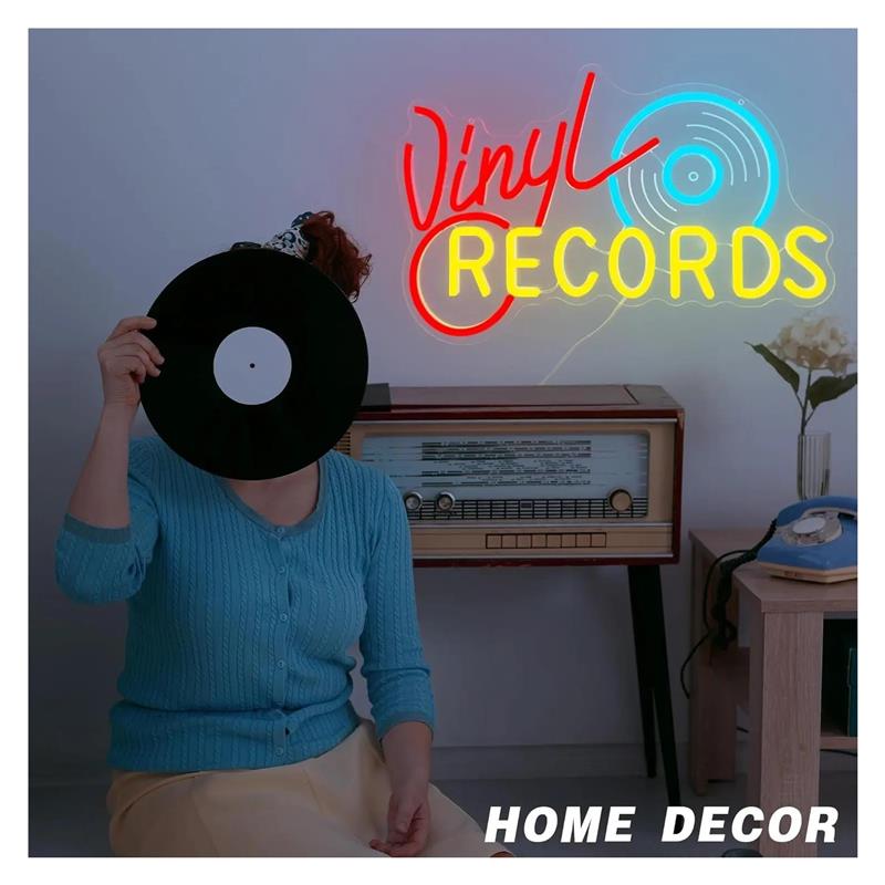 Lampu Neon Vintage Record Retr - Retro Gaming Wallpaper ulasan dan harga