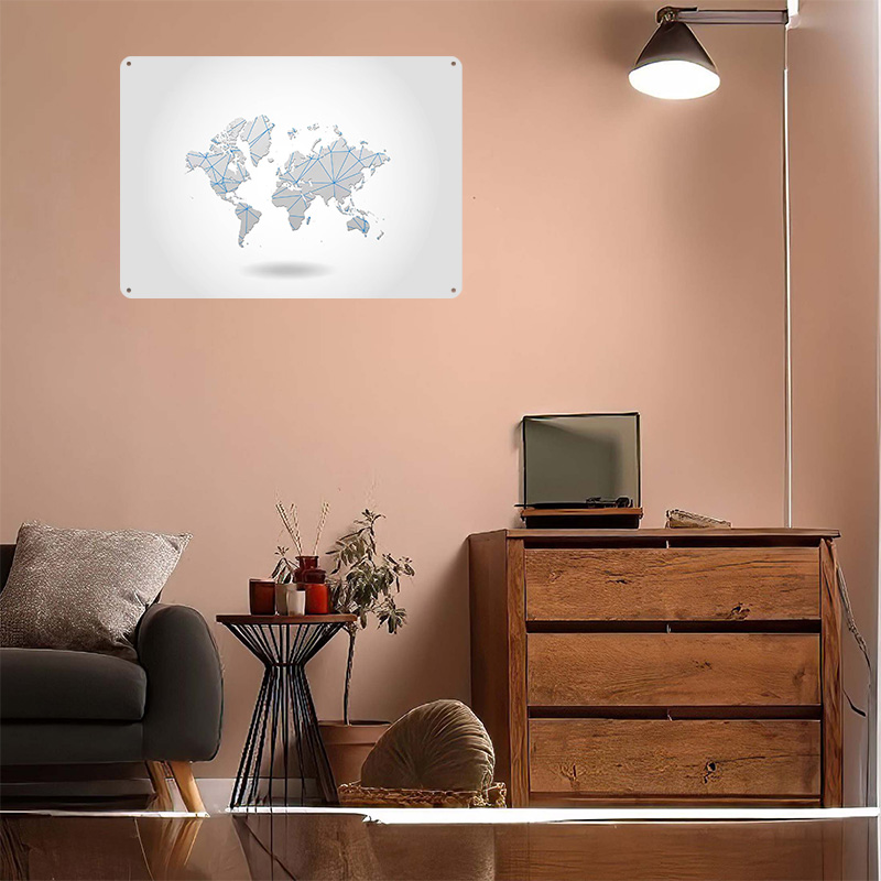 Poster Peta Dunia dari Plat Ti - World Of Retro Gaming ulasan dan harga