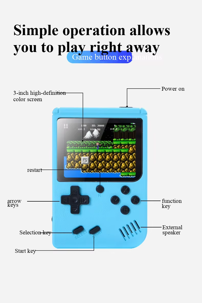 400 Dalam 1 Permainan MINI Kon - Retro Gaming Best Console ulasan dan harga