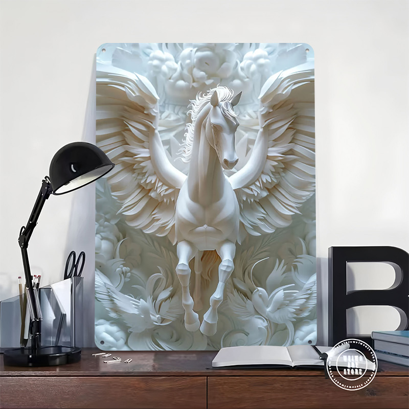 Poster Tinplate Sayap Kuda Put - Retro Gaming Wallpaper ulasan dan harga