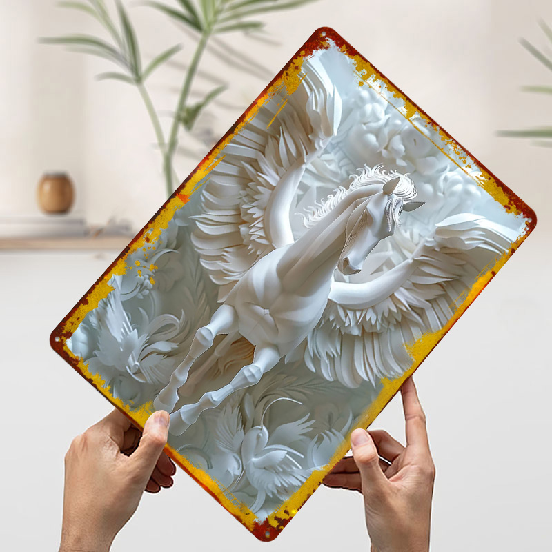 Poster Tinplate Sayap Kuda Put - Retro Gaming Wallpaper ulasan dan harga