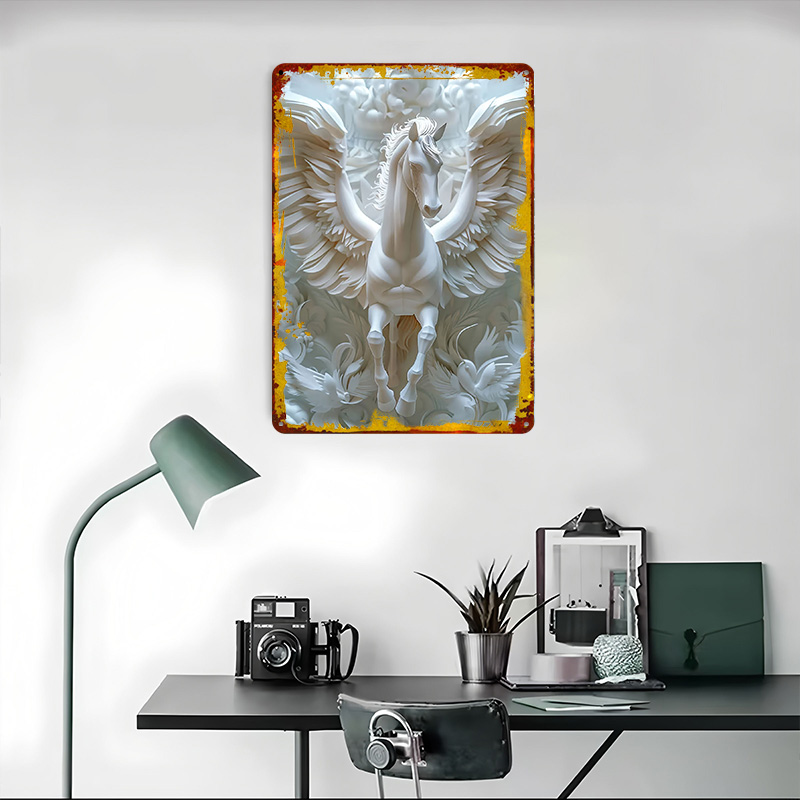 Poster Tinplate Sayap Kuda Put - Retro Gaming Wallpaper ulasan dan harga