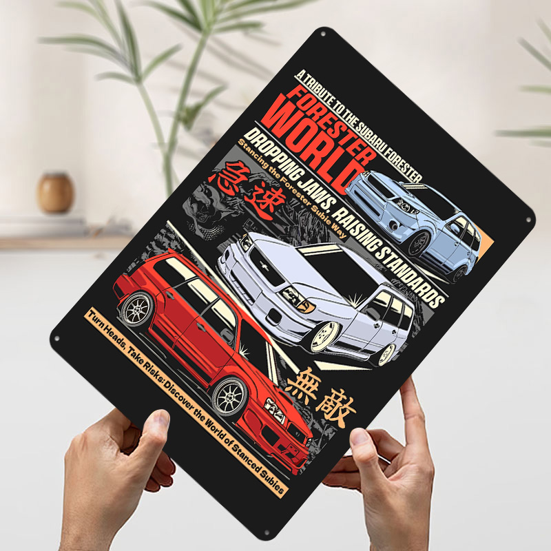 Poster Logam Mobil Sport Fores - World Of Retro Gaming ulasan dan harga