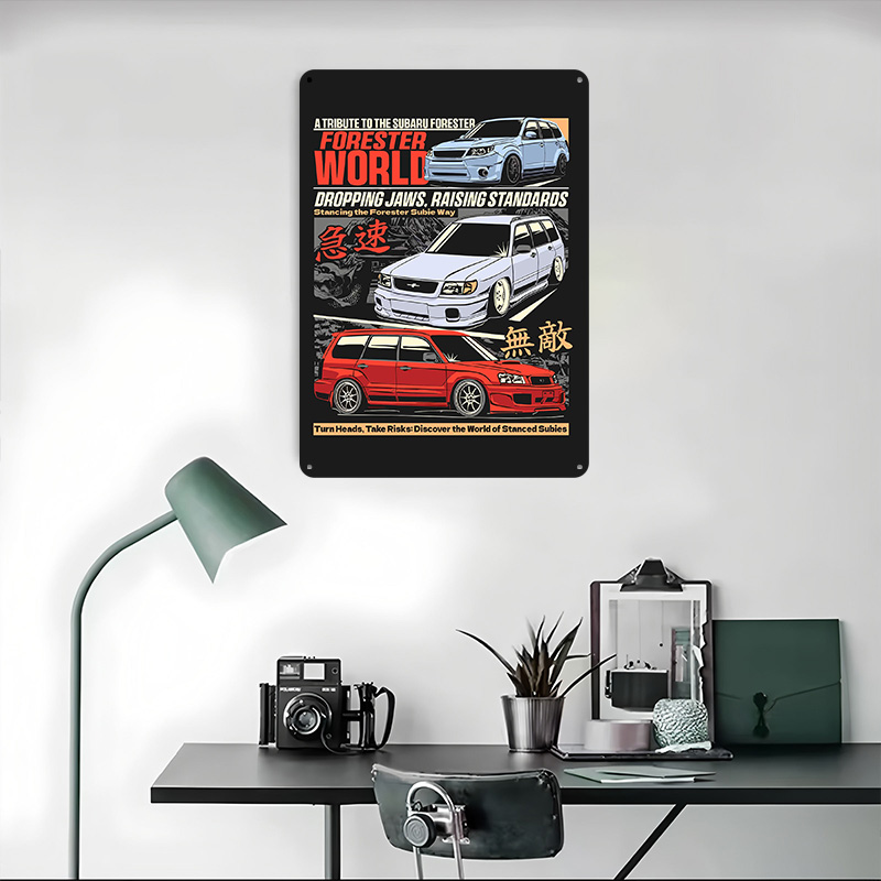 Poster Logam Mobil Sport Fores - World Of Retro Gaming ulasan dan harga