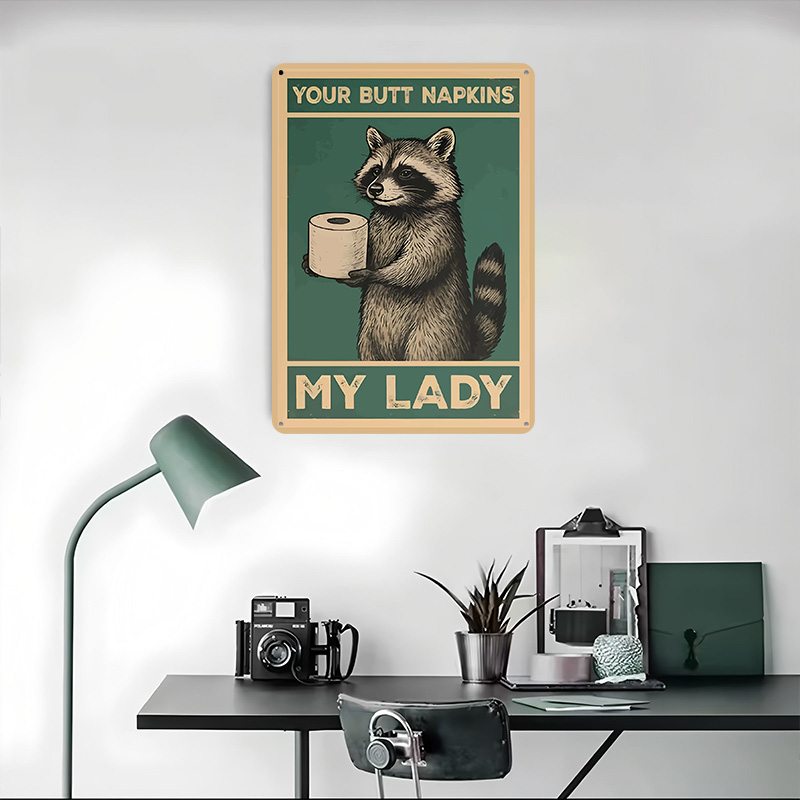 Poster Cetak Lucu Raccoon Deng - Retro Gaming Wallpaper ulasan dan harga