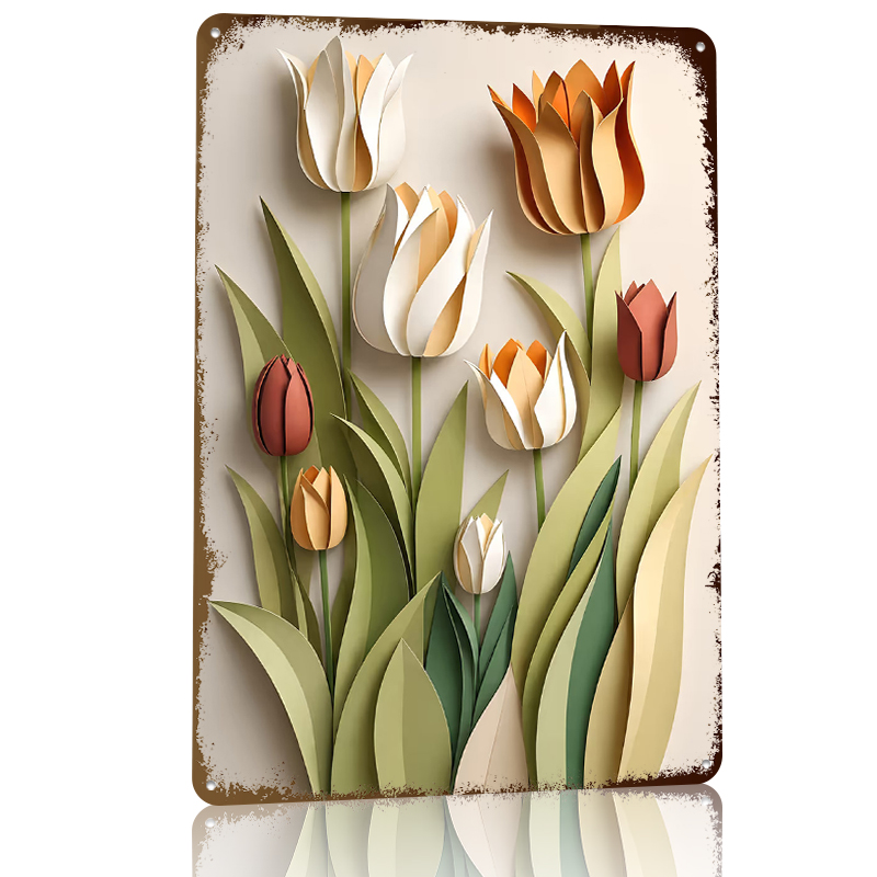 Poster Cetak Bunga Tulip dari  - Retro Gaming Wallpaper ulasan dan harga