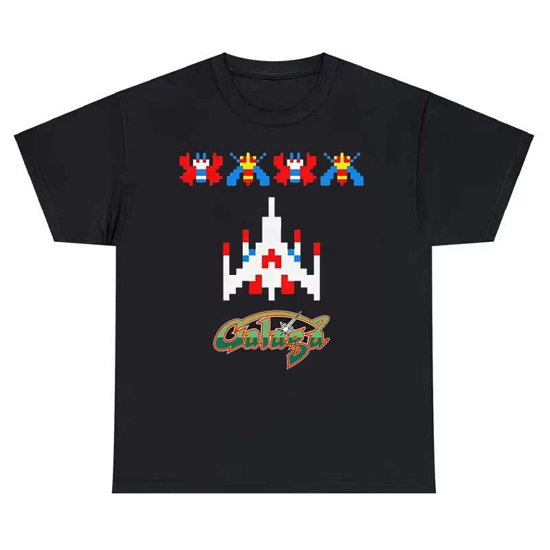 Kaos Arcade Galaga Video Game  - Retro Gaming Ideas ulasan dan harga