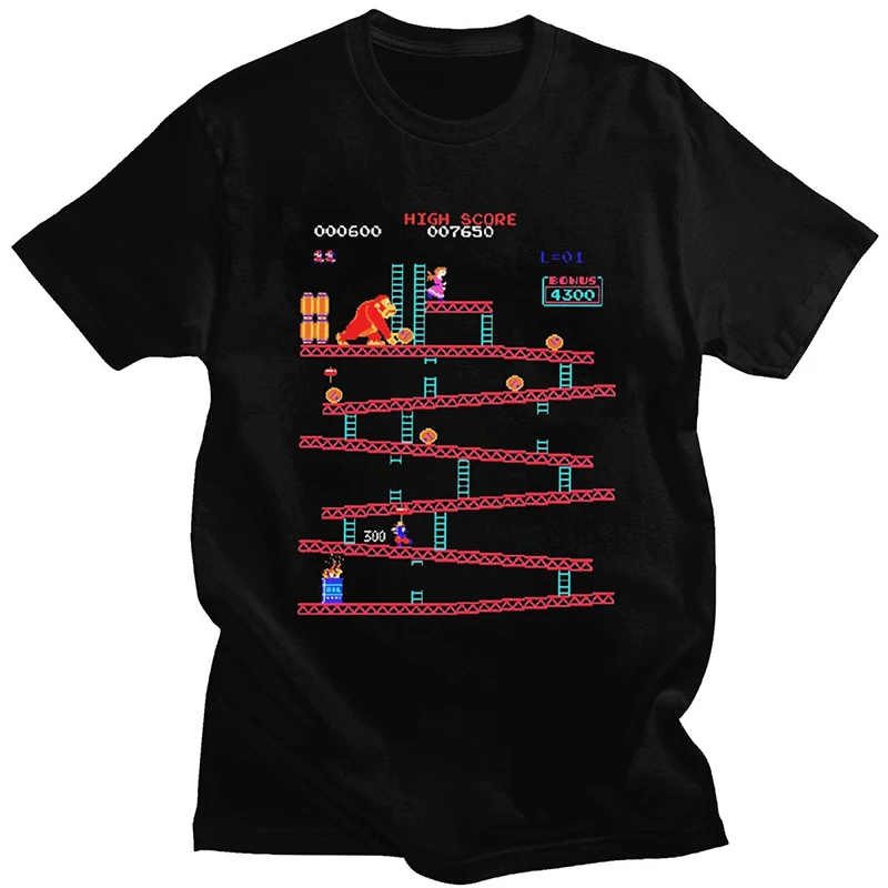 Kaus keledai Kong Lucu kaus ko - Retro Gaming Aesthetic ulasan dan harga
