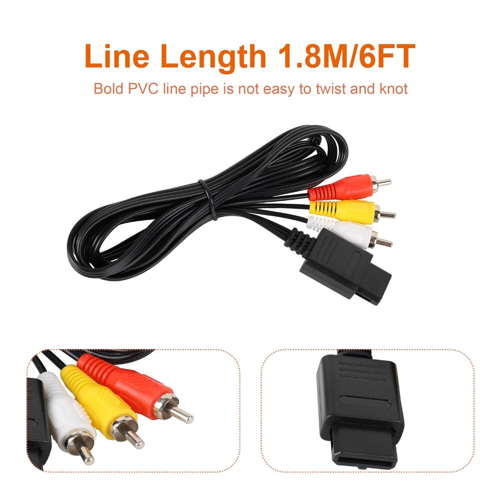 N64/Gamecube/SNES/SFC kabel AV - Retro Gaming Cables ulasan dan harga