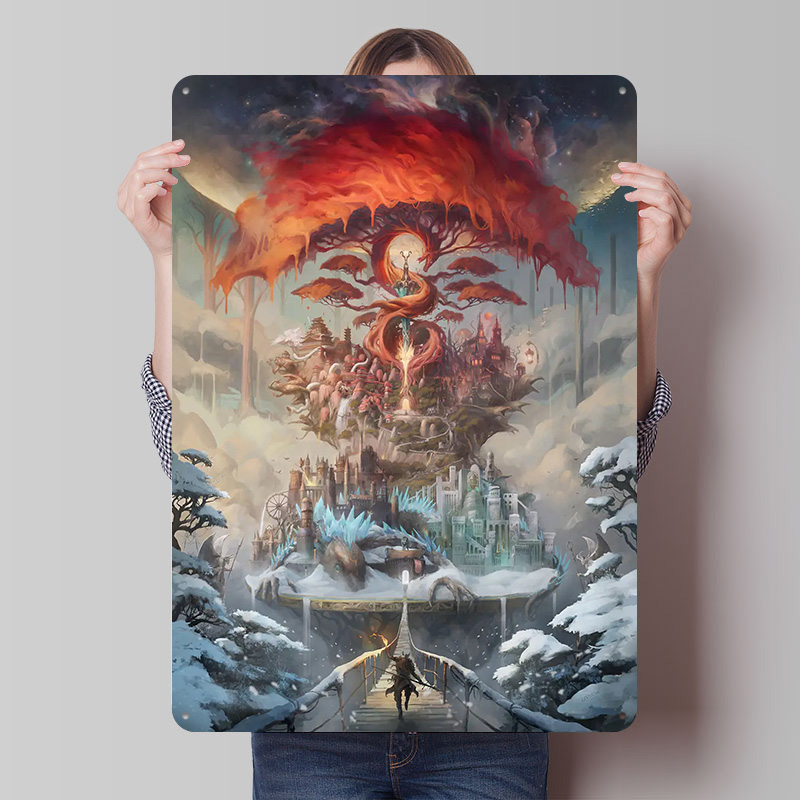 Poster Cetak The Painted World - World Of Retro Gaming ulasan dan harga