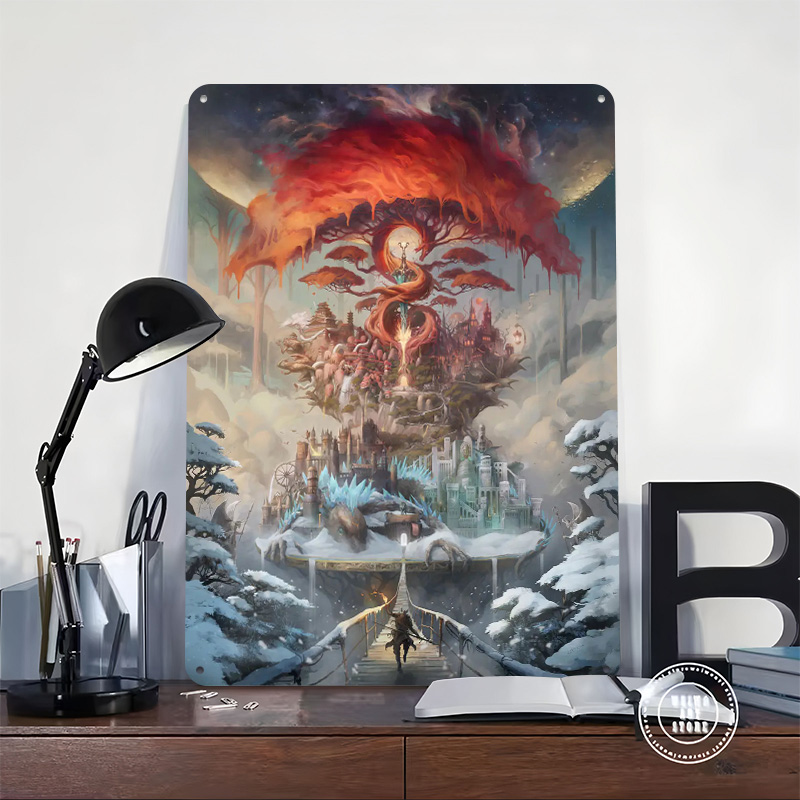 Poster Cetak The Painted World - World Of Retro Gaming ulasan dan harga