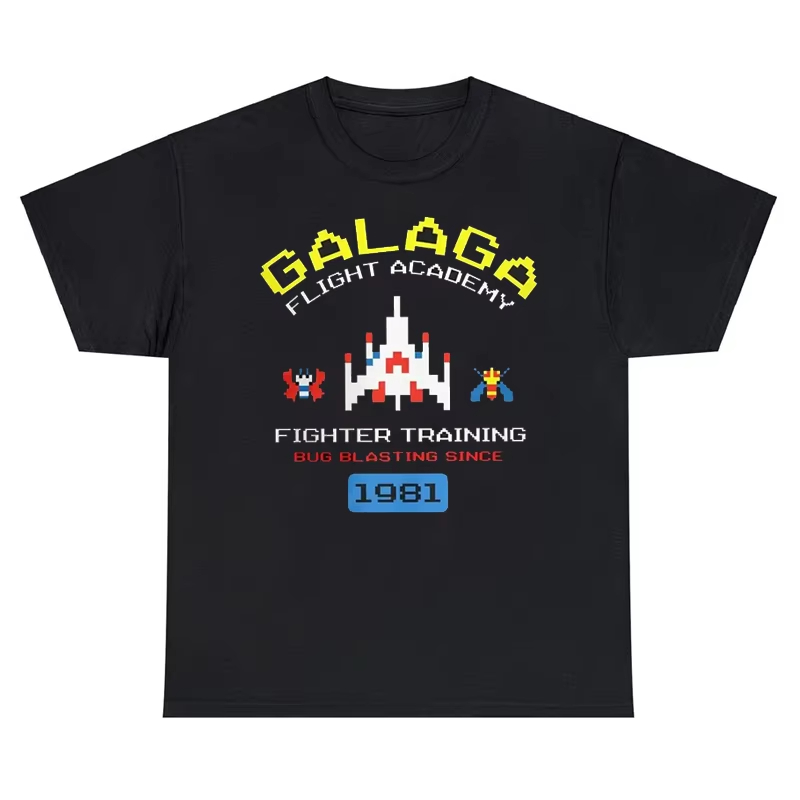 Kaos Arcade Galaga Video Game  - Retro Gaming Ideas ulasan dan harga