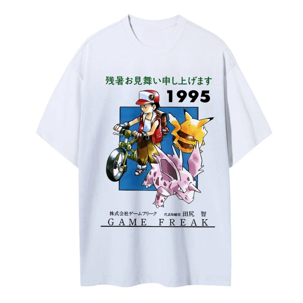 Pokemon 1995 Vintage T-Shirt G - Retro Gaming Pokemon ulasan dan harga