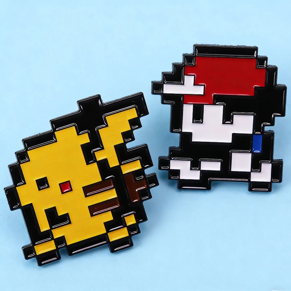 2 Buah Pin Enamel Pokemon Piks - Retro Gaming Pokemon ulasan dan harga