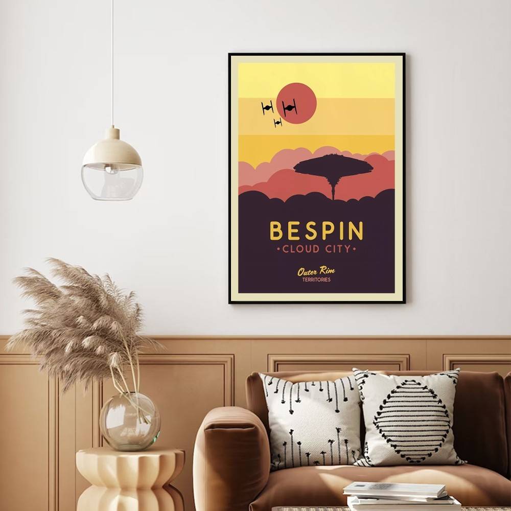 Poster Perjalanan Planet Sci-f - Retro Gaming Wallpaper ulasan dan harga