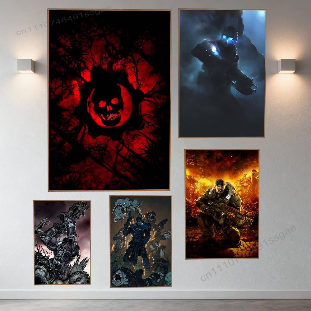 Poster Game G-Gears Of W-War S - Retro Gaming Aesthetic ulasan dan harga
