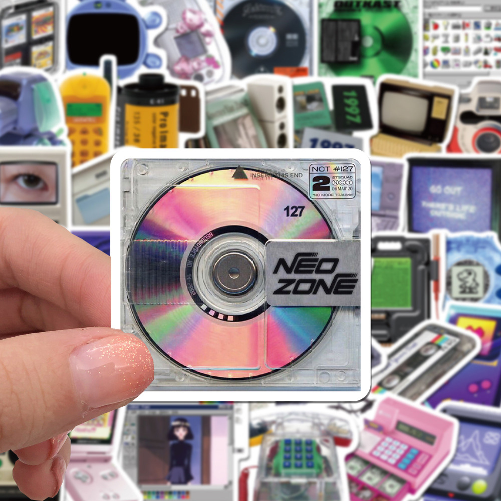 10/30/50 Buah Stiker Kartun Ko - Retro Gaming Aesthetic ulasan dan harga