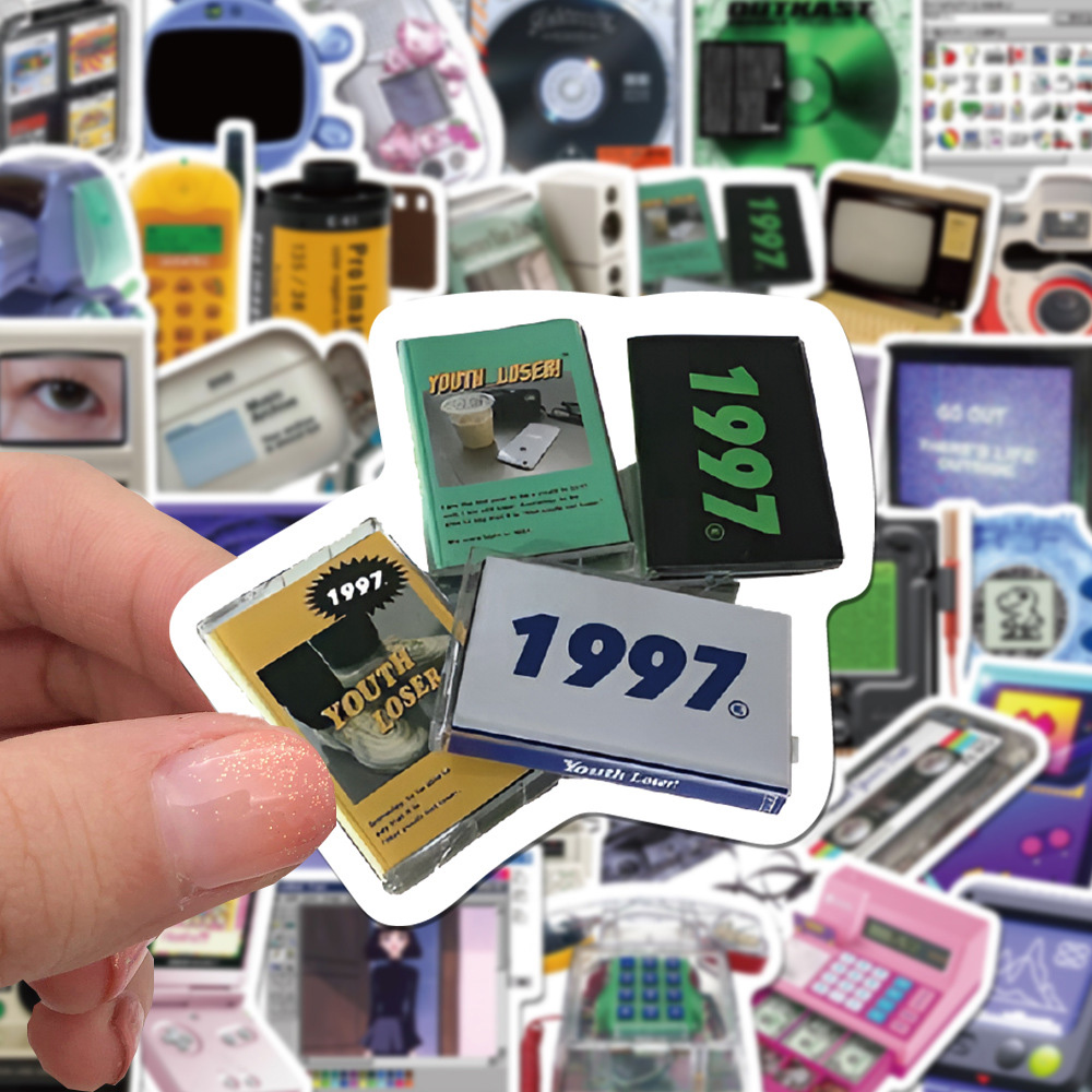 10/30/50 Buah Stiker Kartun Ko - Retro Gaming Aesthetic ulasan dan harga
