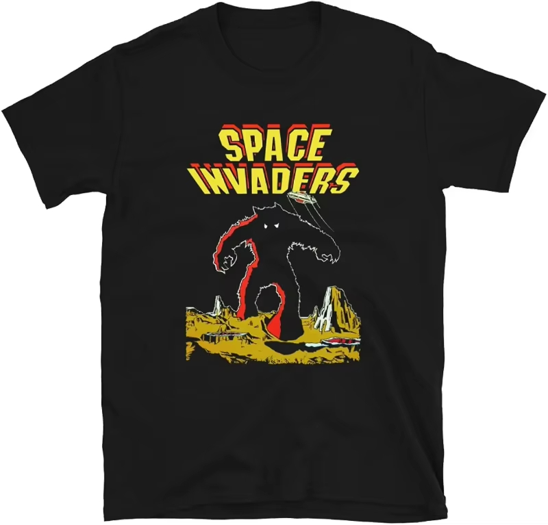 Kaos Pria Katun Motif Galaga R - Retro Gaming Ideas ulasan dan harga
