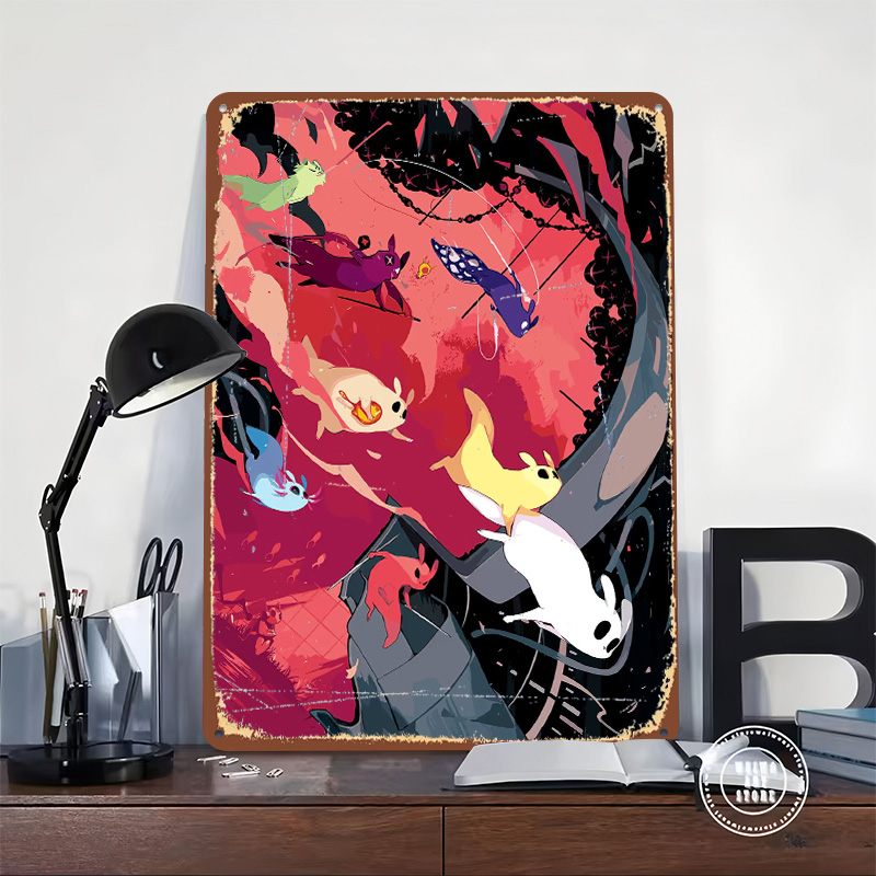 Poster Logam Rain World, Seni  - World Of Retro Gaming ulasan dan harga