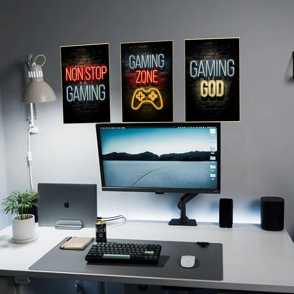 Poster Game Gambar Cetak Kerta - Retro Gaming Wallpaper ulasan dan harga