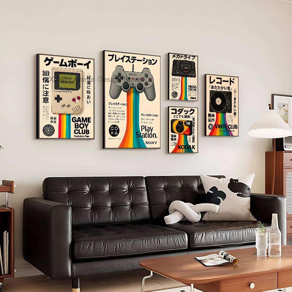 Poster Konsol Game Nostalgia V - Retro Gaming Wallpaper ulasan dan harga