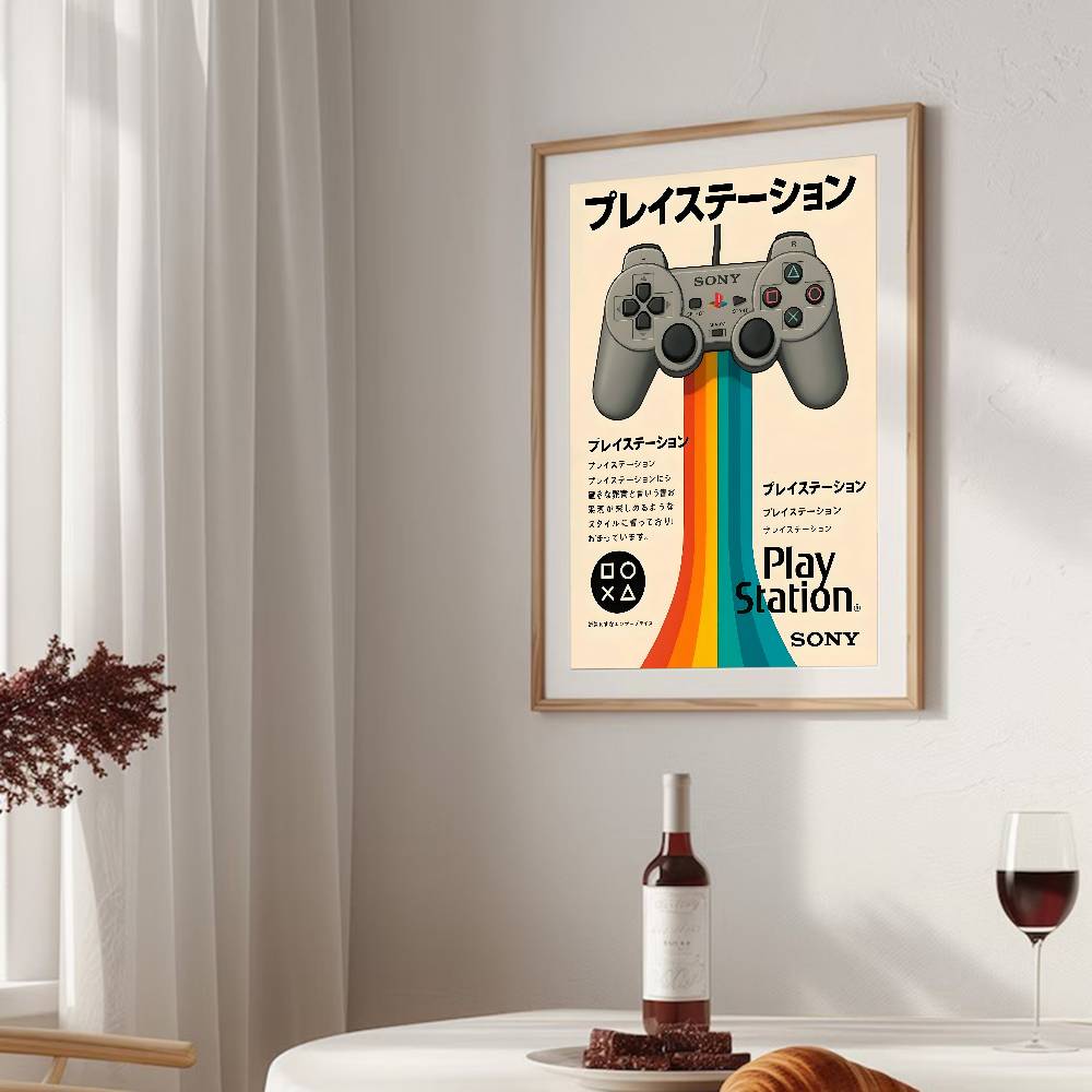Poster Konsol Game Nostalgia V - Retro Gaming Wallpaper ulasan dan harga
