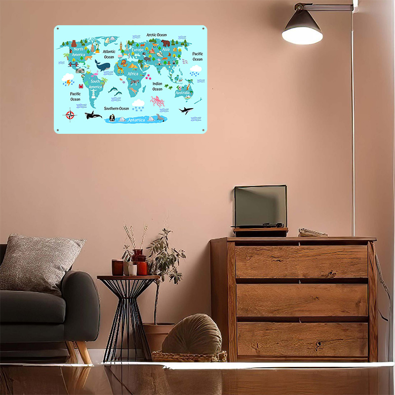 Poster Peta Dunia Anak-Anak Ce - World Of Retro Gaming ulasan dan harga